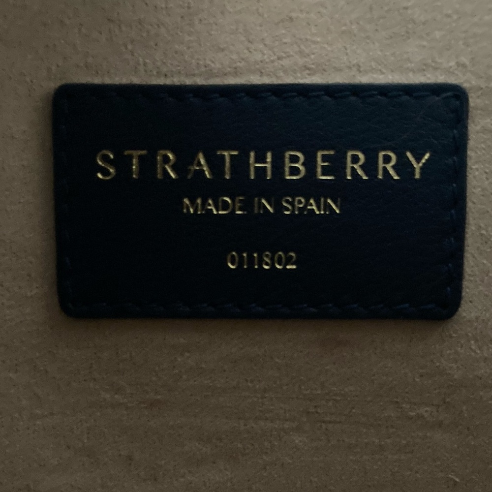 Strathberry Navy, Red, and White Tote Bag - Picture 8 of 16